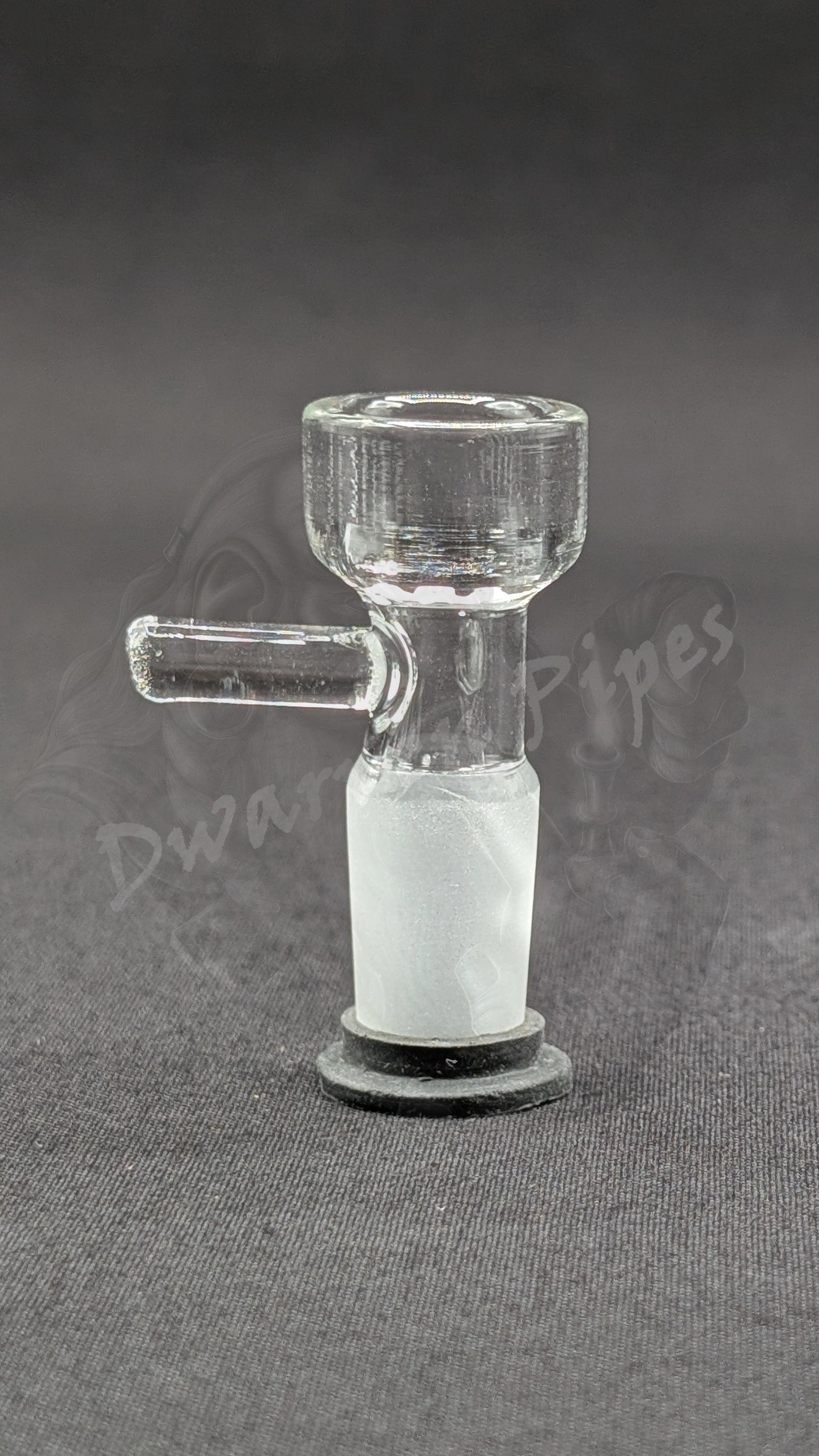 14mm Male Slide Bowl Glass Snowflake for Water Pipes - Snowflake Style Clear