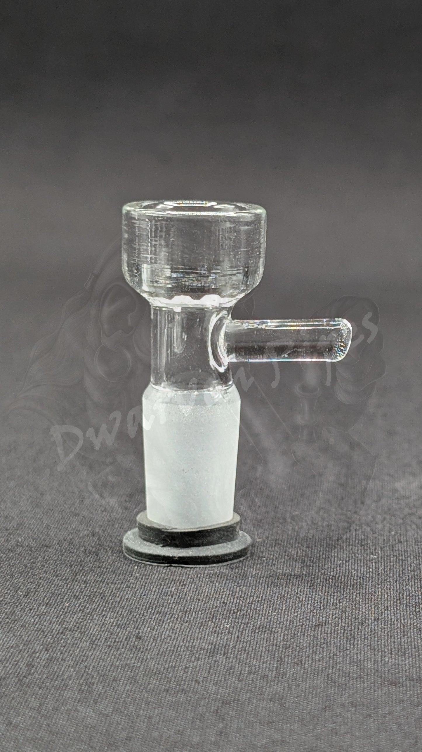14mm Male Slide Bowl Glass Snowflake for Water Pipes - Snowflake Style Clear