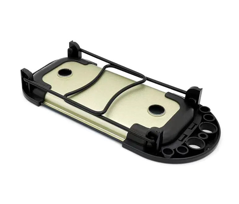 9 Piece Standing Rolling Tray Console That's Foldable 005