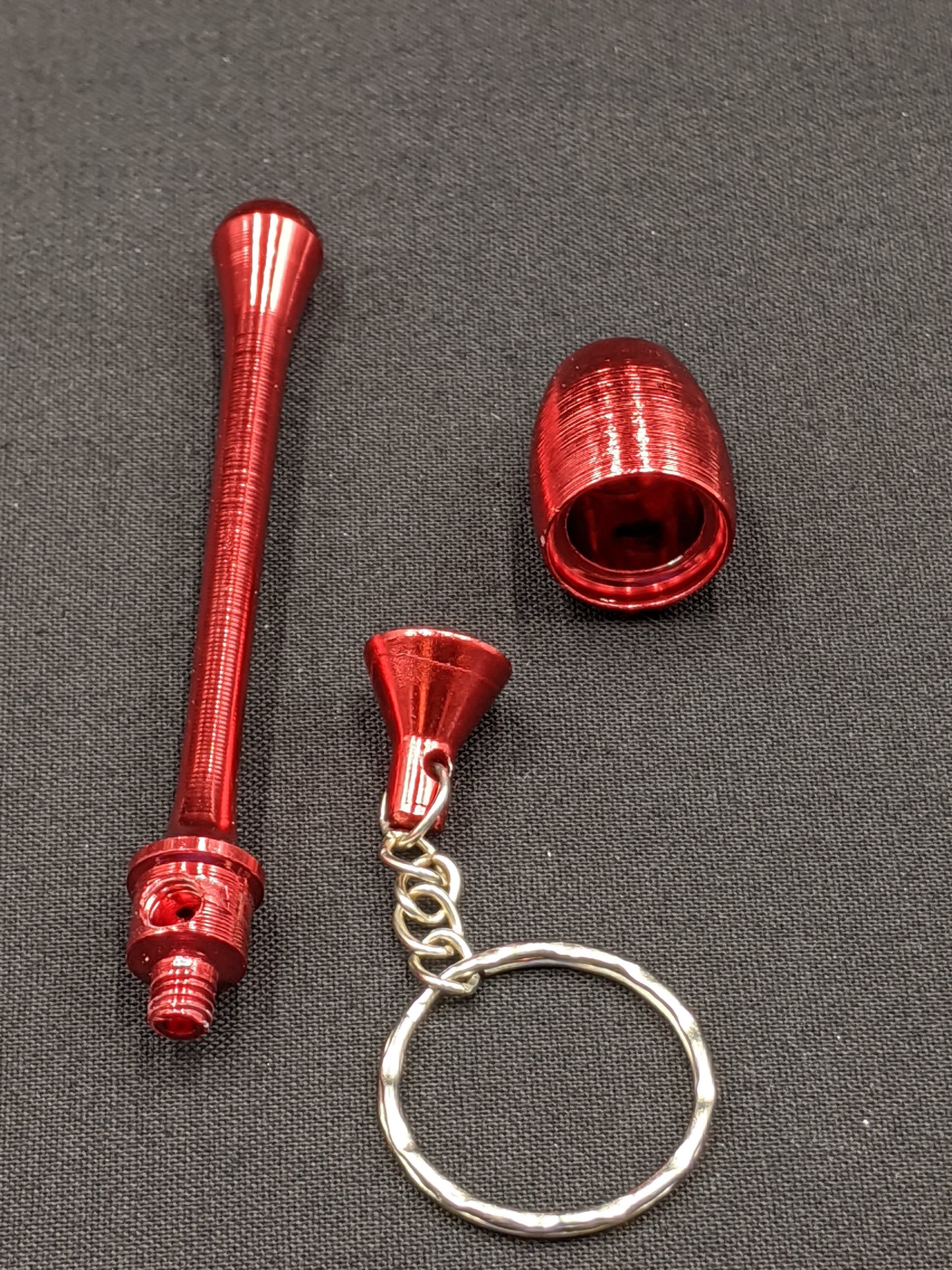 3.5" Metal Spoon Keychain Mushroom Style