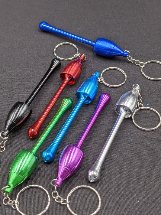 3.5" Metal Spoon Keychain Mushroom Style