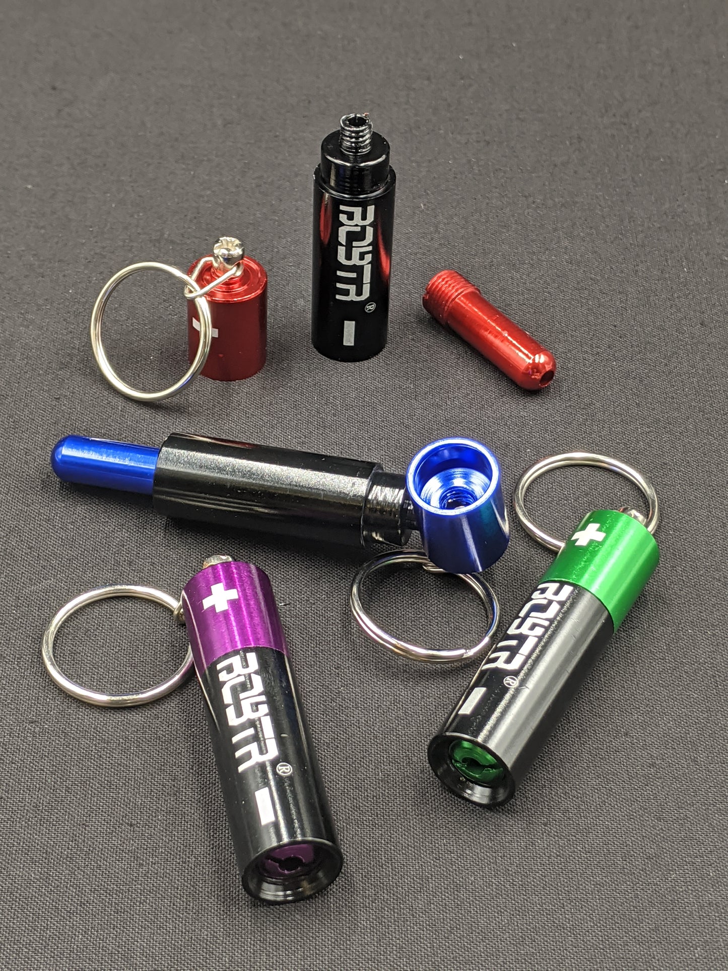 3" Metal Spoon Keychain Battery Style