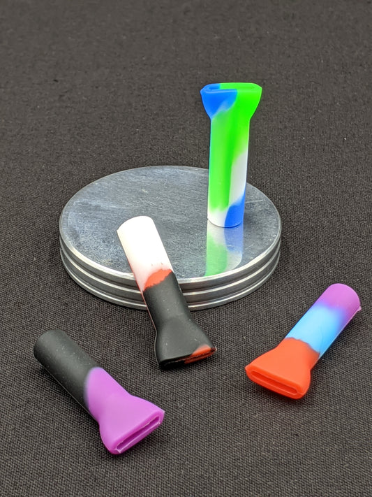 10 Pack - Reusable Silicone Filter Tips (Assorted Colors)