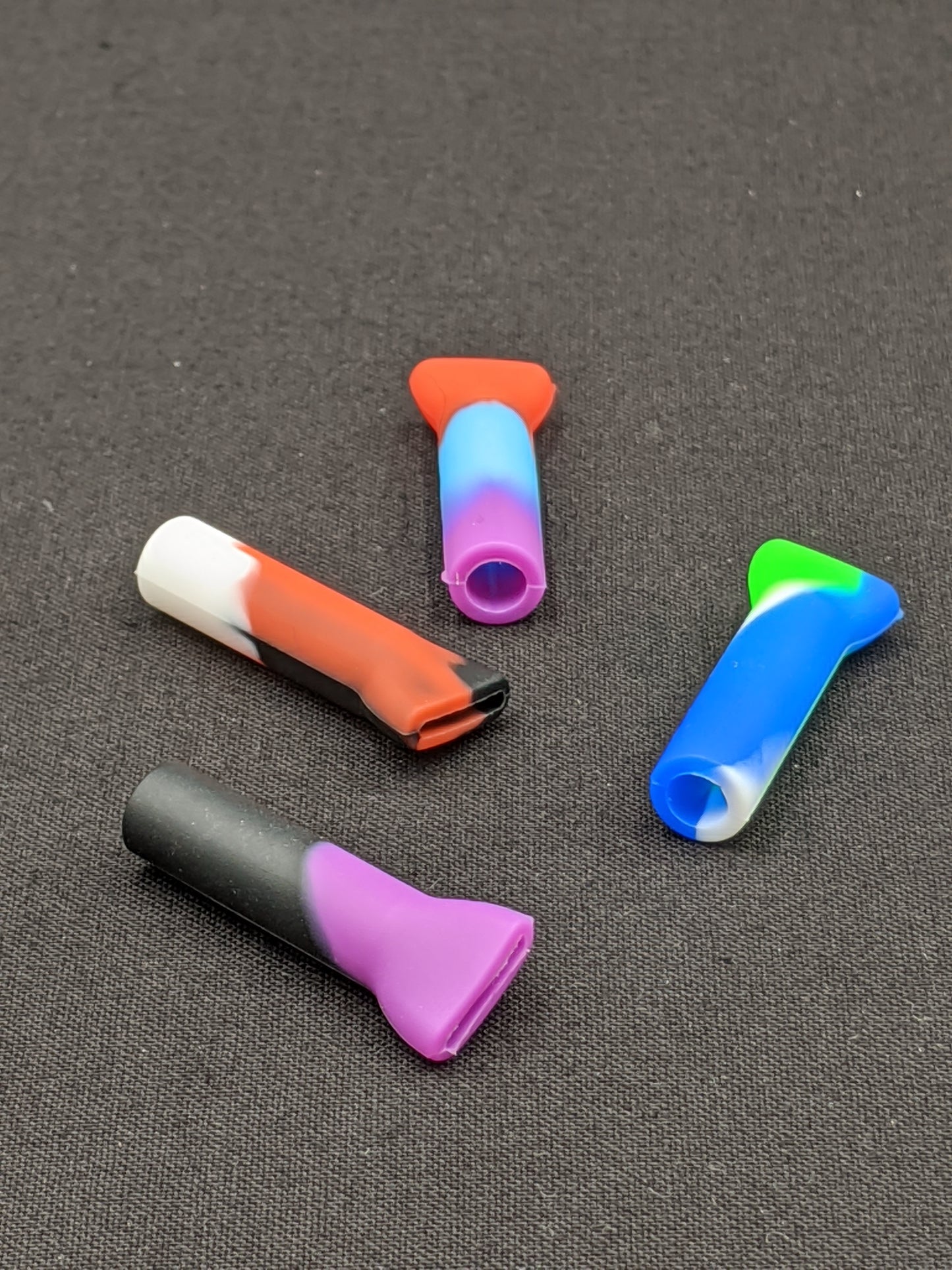 10 Pack - Reusable Silicone Filter Tips (Assorted Colors)