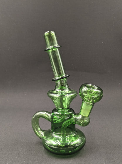 7.5" Glass Water Pipe Bong Genie Style Green