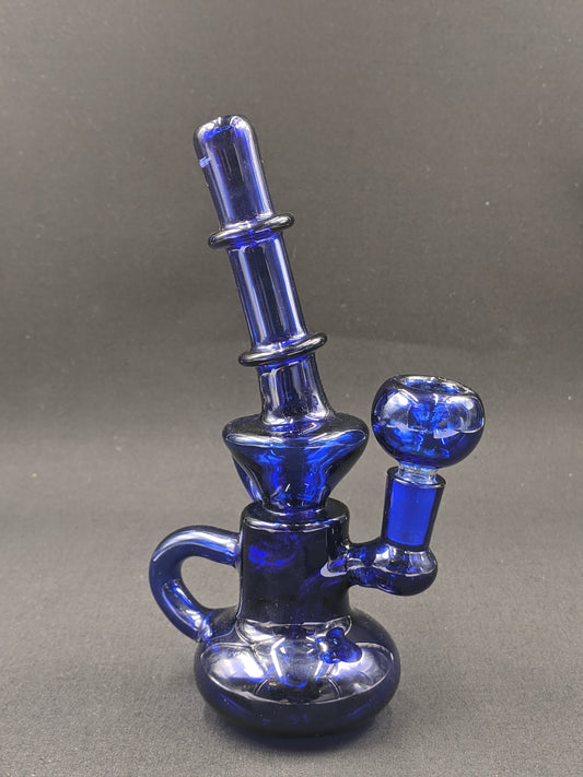 7.5" Glass Water Pipe Bong Genie Style Blue