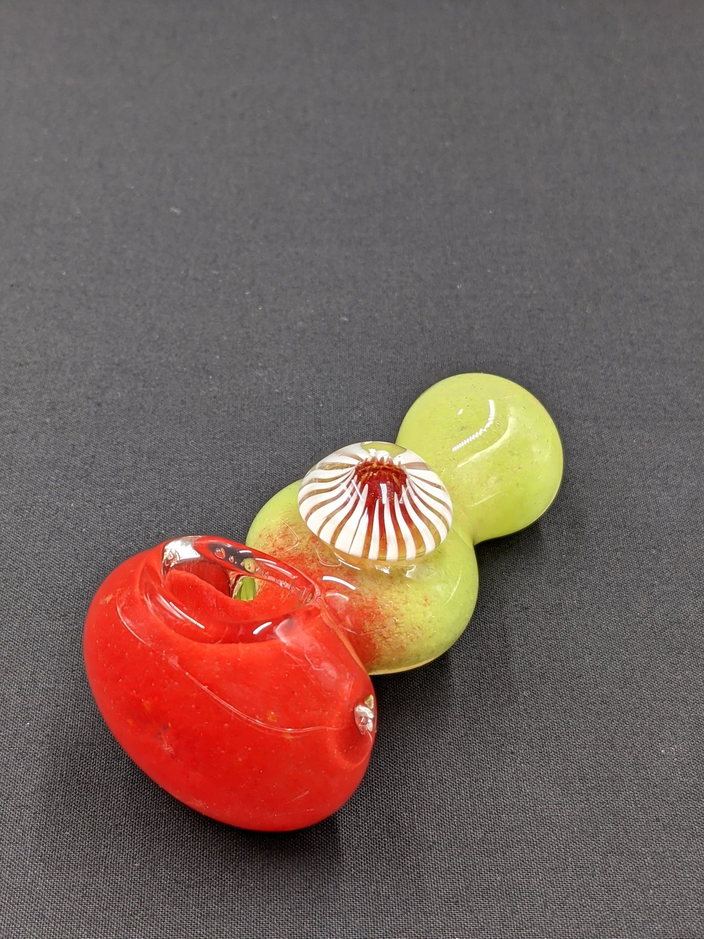 4" Glass Spoon Eye Style R/G