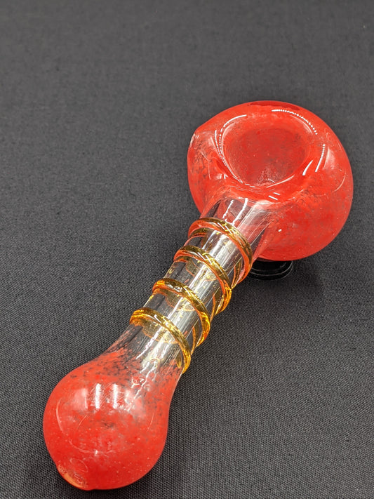 4" Glass Spoon Spiral RE/BR