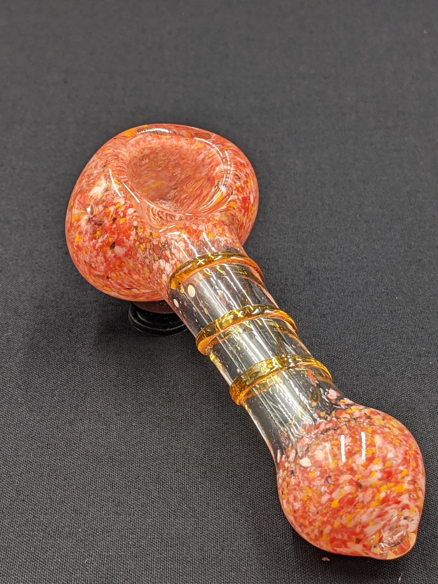 4" Glass Spoon Spiral PK/BR