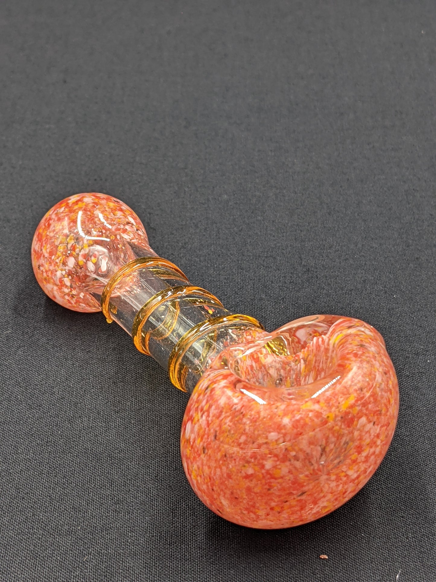 4" Glass Spoon Spiral PK/BR