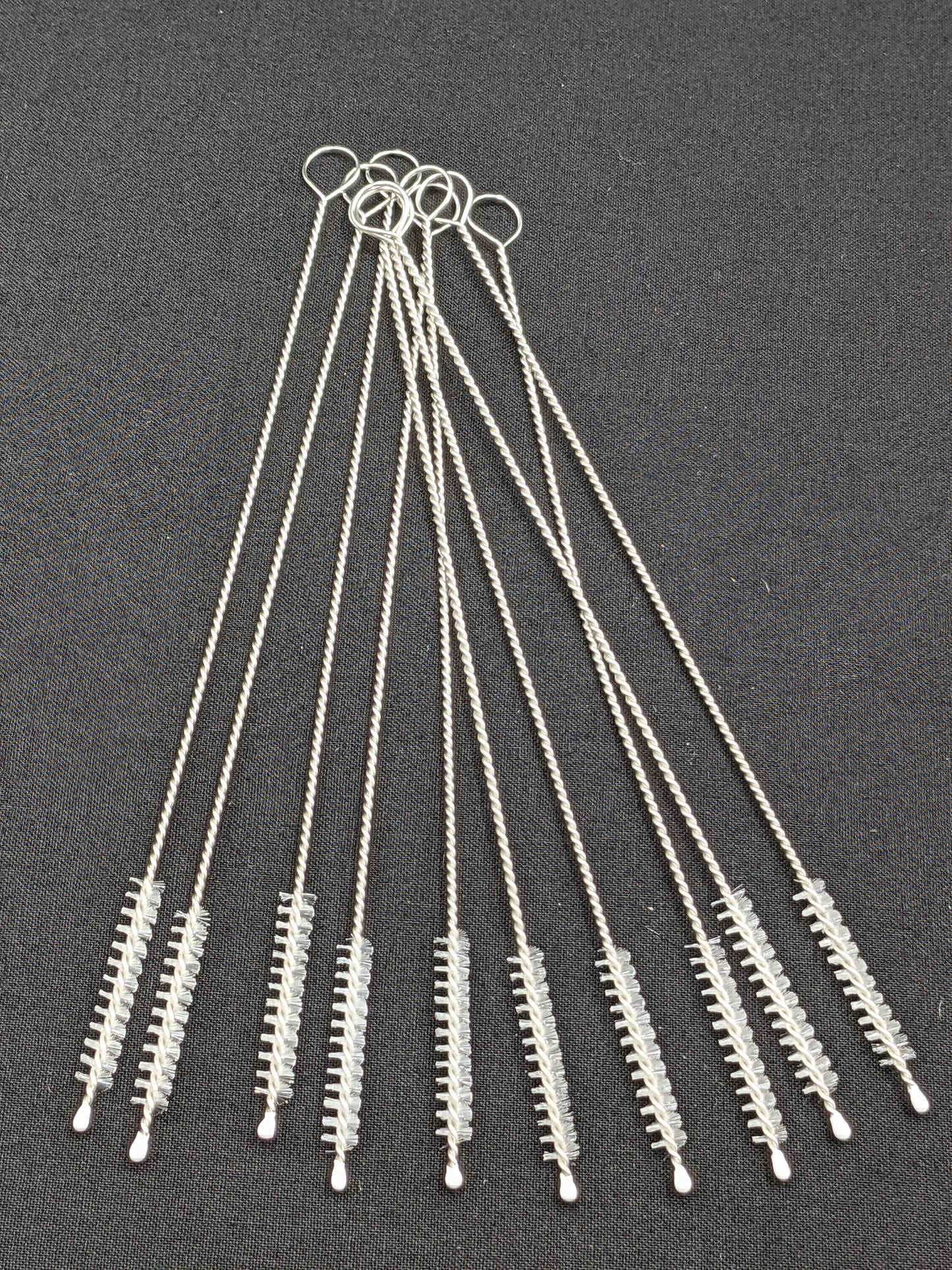 10 Pack Stainless Steel & Nylon Cleaning Brush for Tobacco Pipes