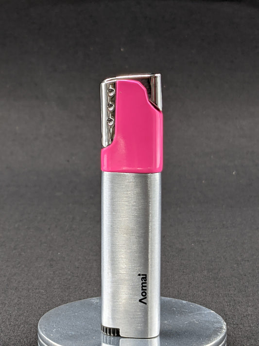 Aomai Jet Torch Windproof Butane Lighter Color Tops Neon Pink