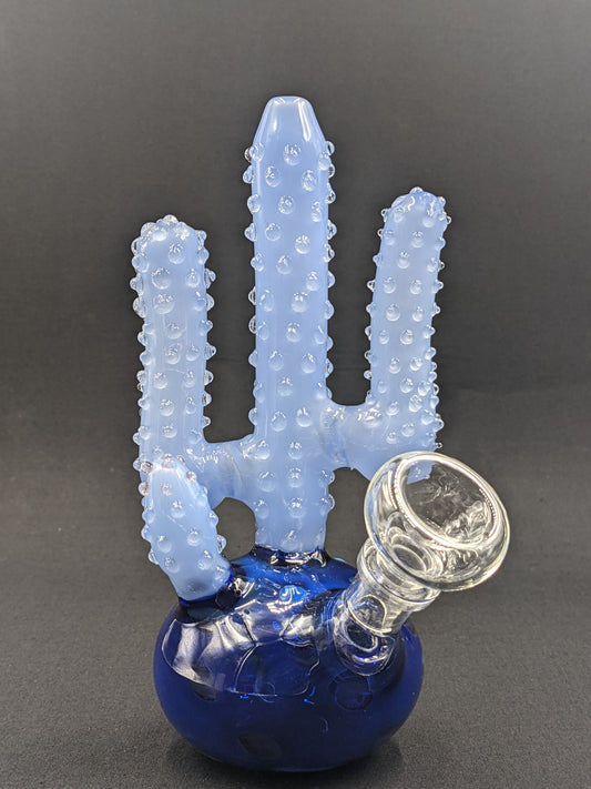7" Glass Water Pipe Bong Cactus BL02