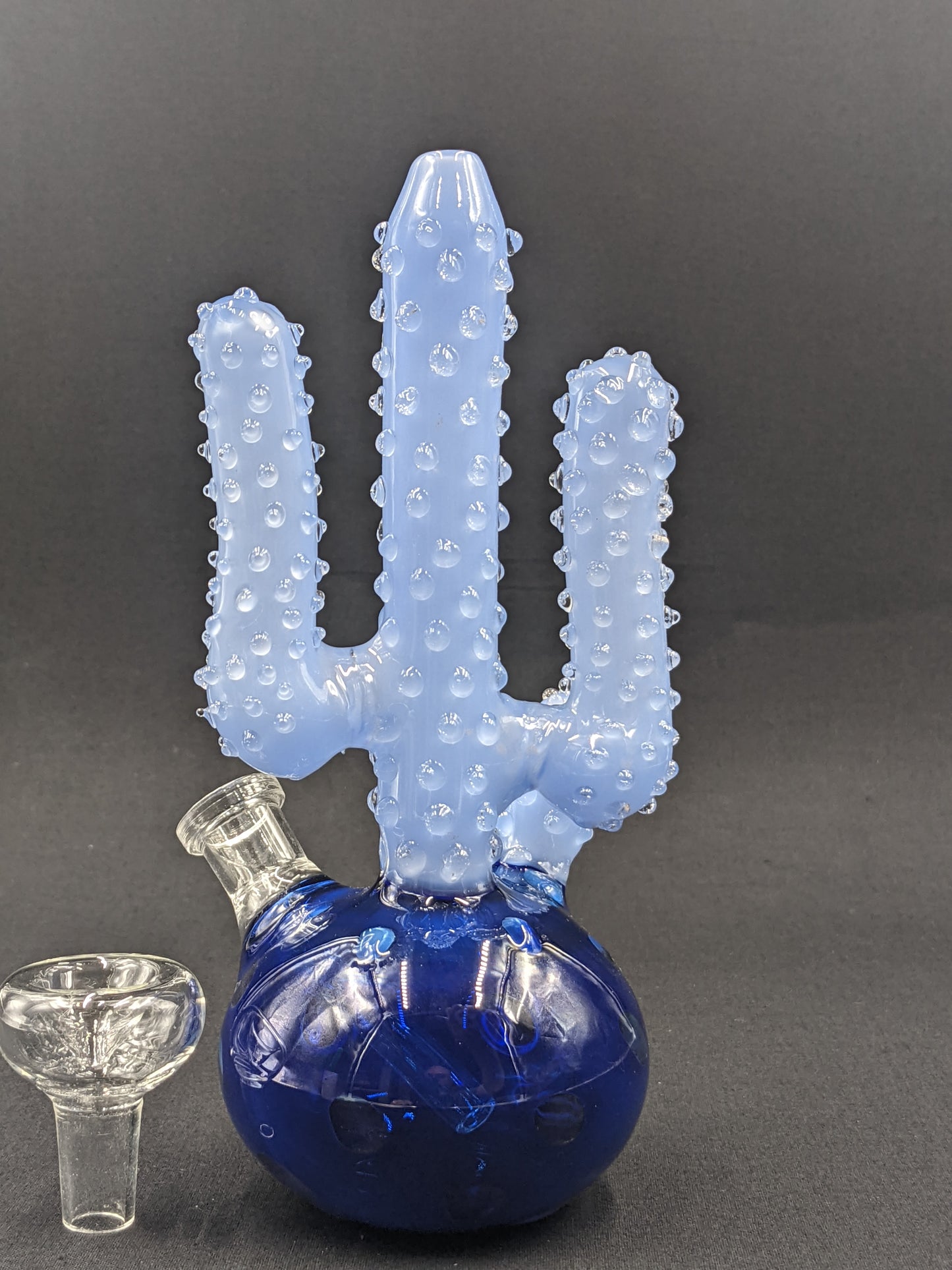 7" Glass Water Pipe Bong Cactus BL02