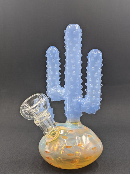 7" Glass Water Pipe Bong Cactus BL03