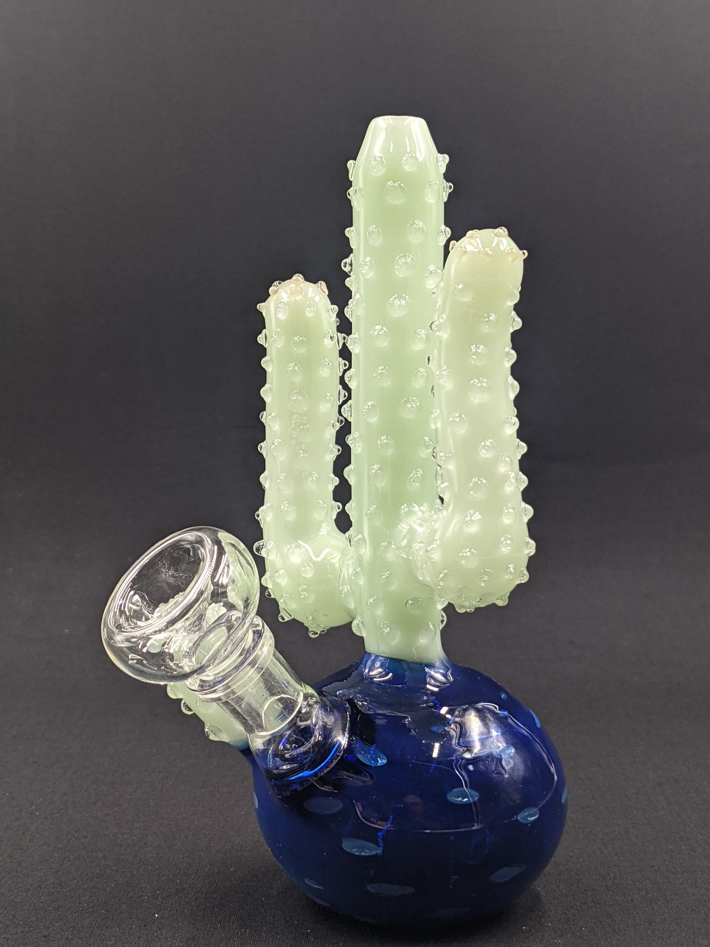 7" Glass Water Pipe Bong Cactus GR04