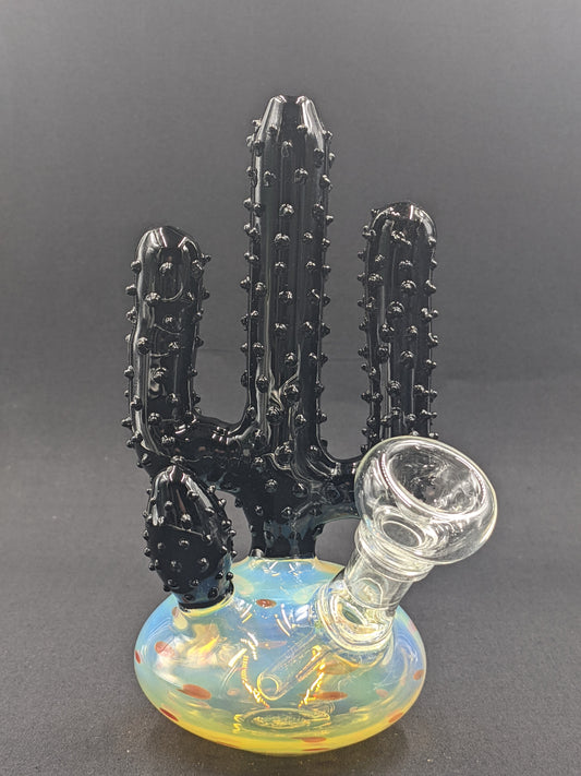 7" Glass Water Pipe Bong Cactus BK01