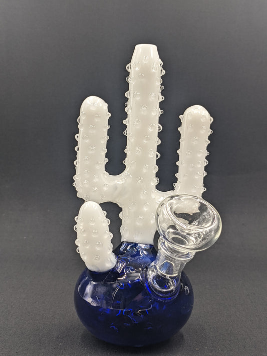 7" Glass Water Pipe Bong Cactus WH02