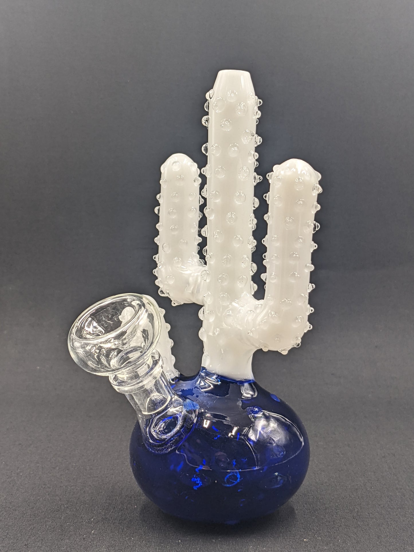 7" Glass Water Pipe Bong Cactus WH02