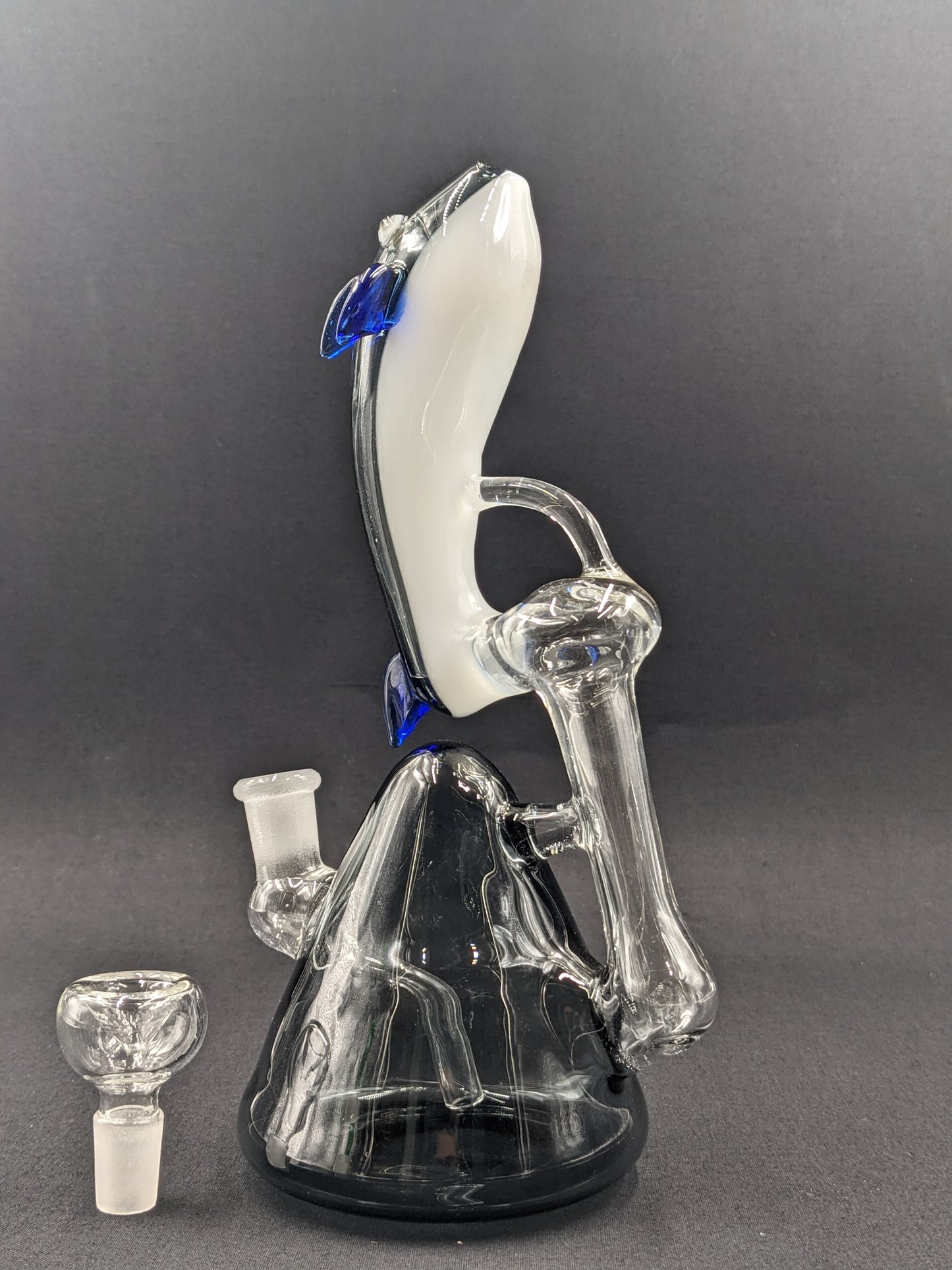 8.5" Glass Water Pipe Bong Fish02 Smoke