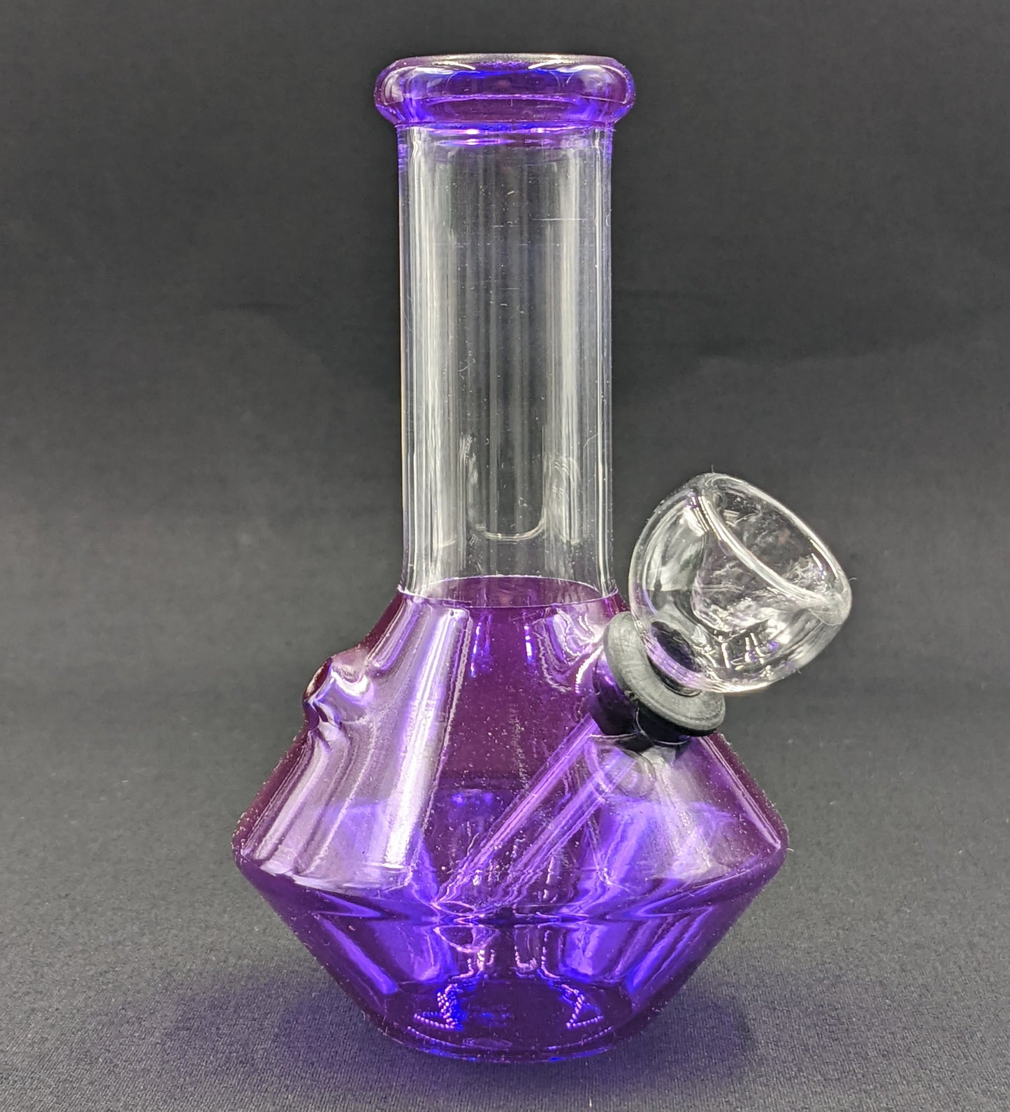 5" Glass Water Pipe Bong UFO Purple