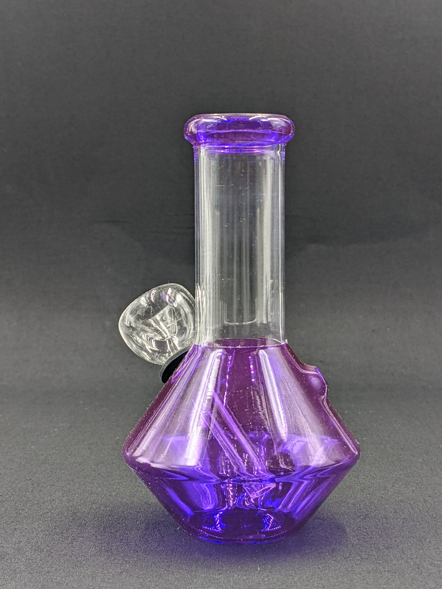 5" Glass Water Pipe Bong UFO Purple