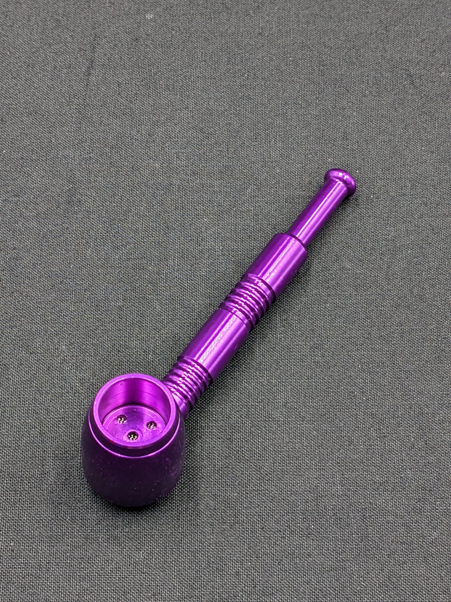 4" Metal Spoon + 5 FREE Screens! Purple