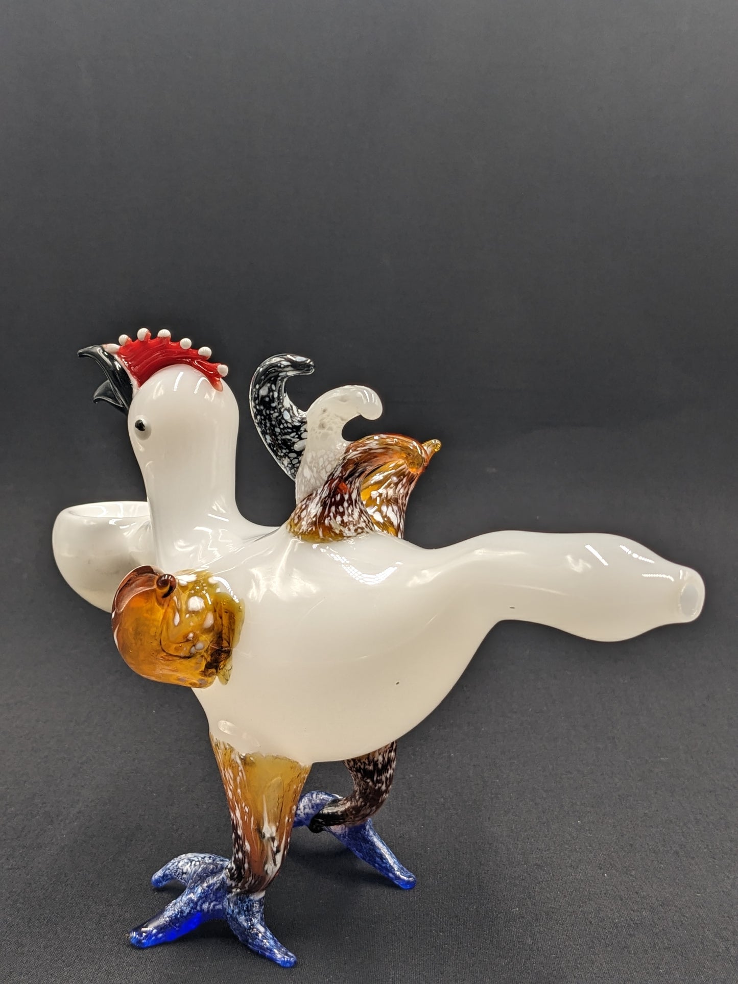 5.5" Glass Bowl Crazy Chicken Collection 05