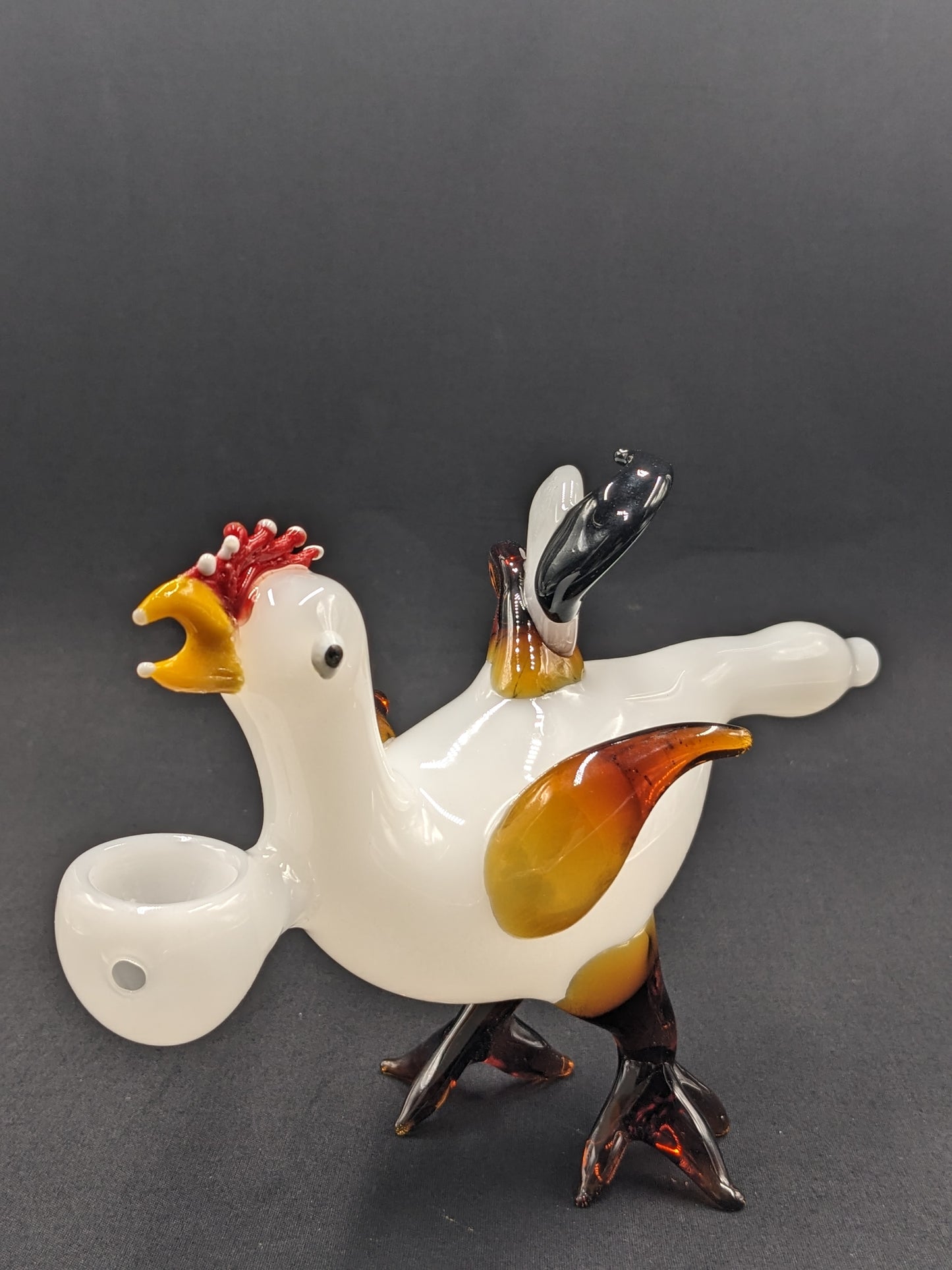 5.5" Glass Bowl Crazy Chicken Collection 15
