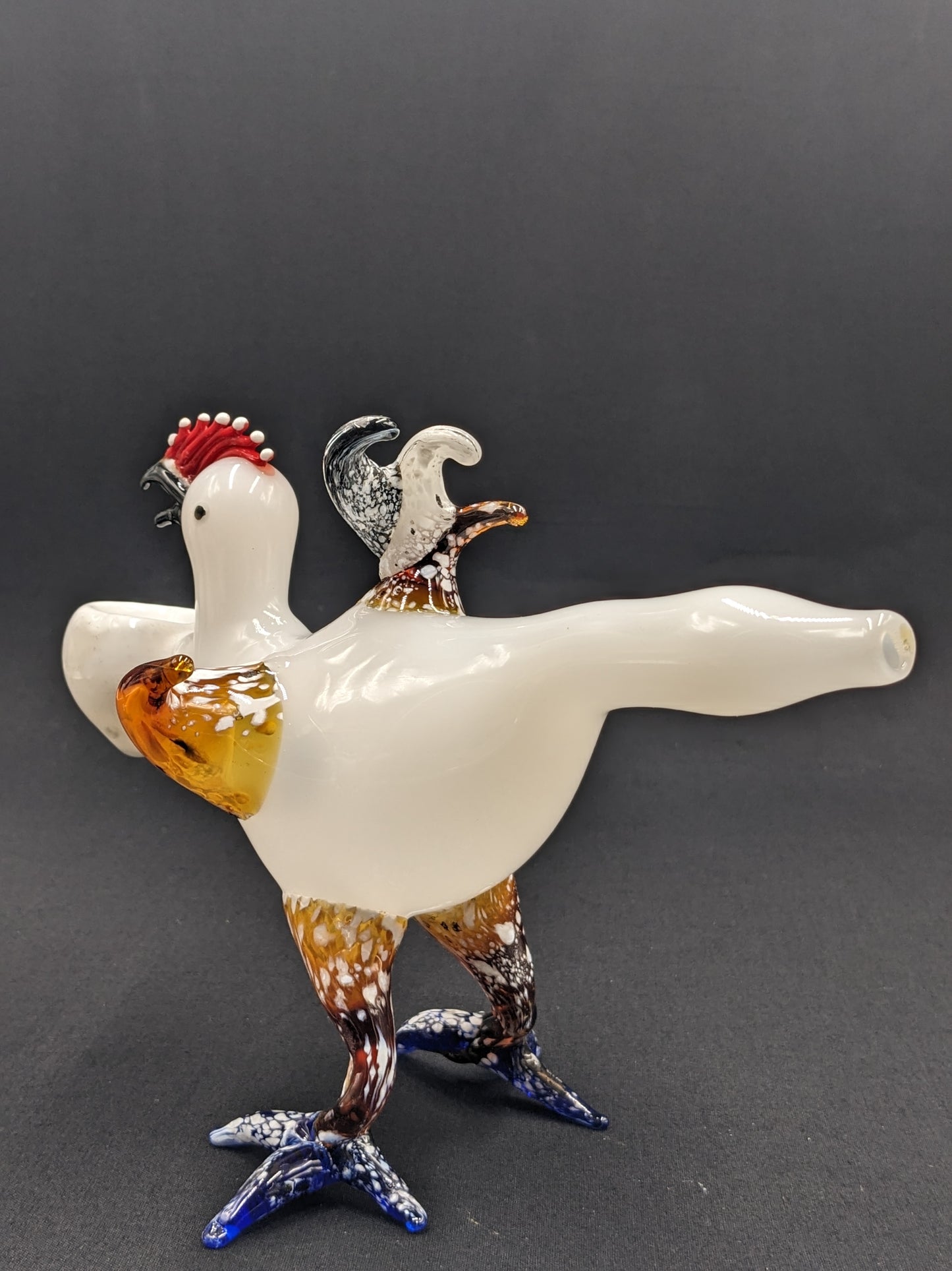 5.5" Glass Bowl Crazy Chicken Collection 18