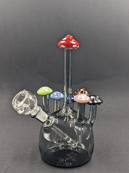 7" Glass Water Pipe Bong Mushroom Style GY