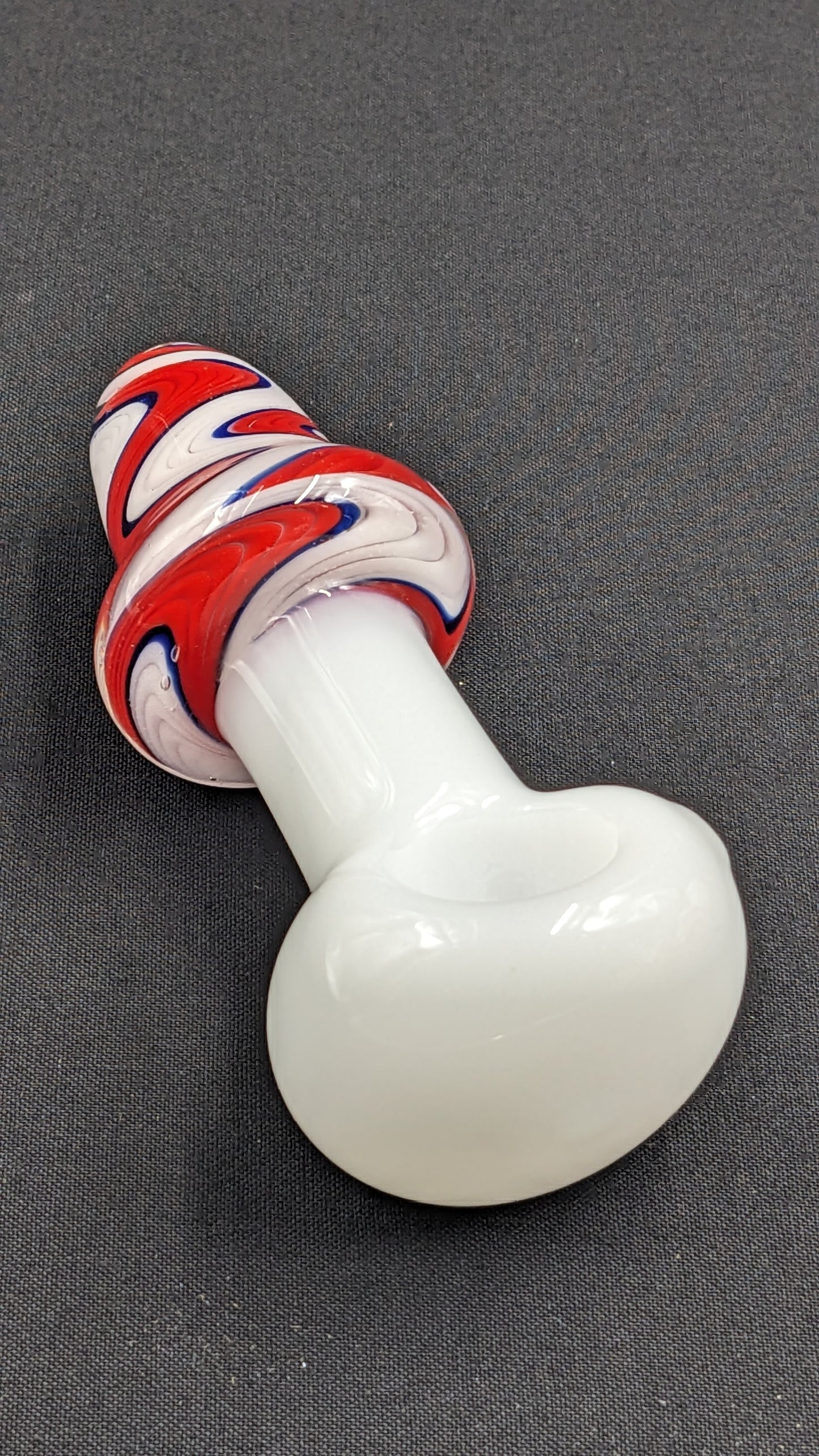 4" Glass Spoon Mixed Swirl R/W