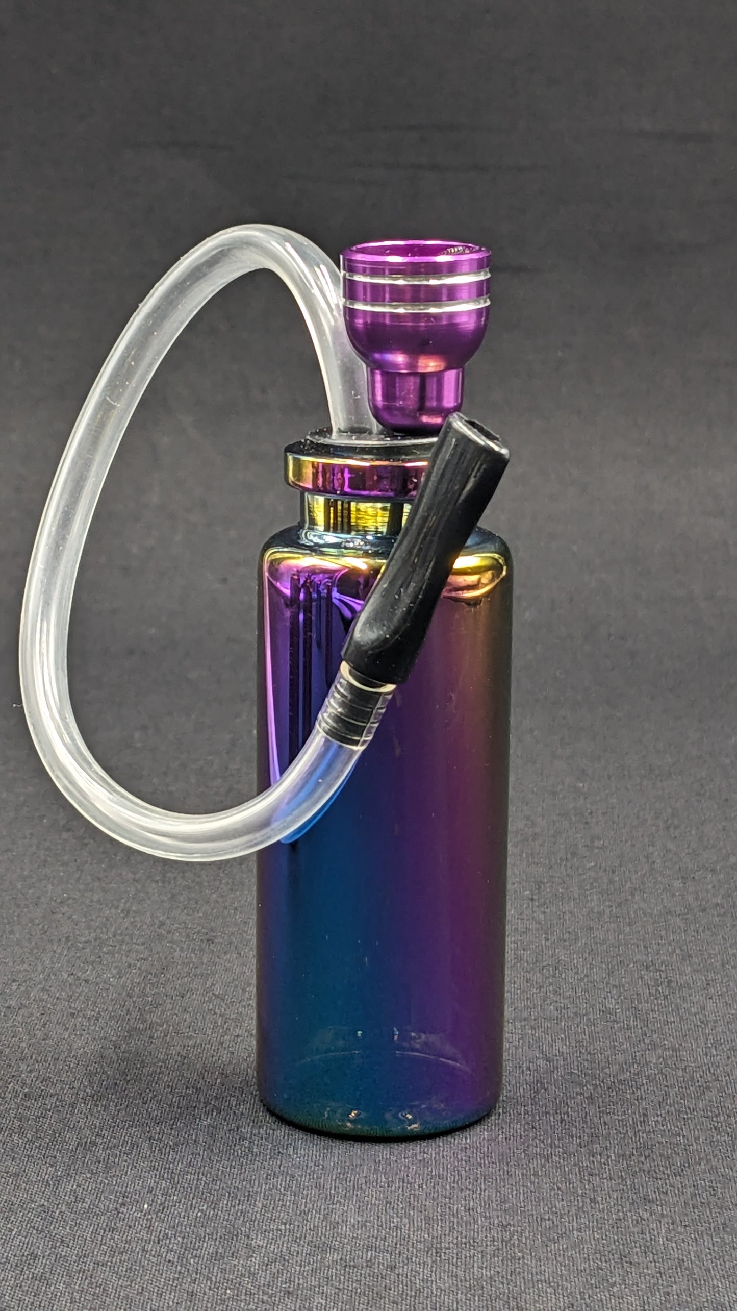 4" Water Pipe Bong w/ Hose Rainbow