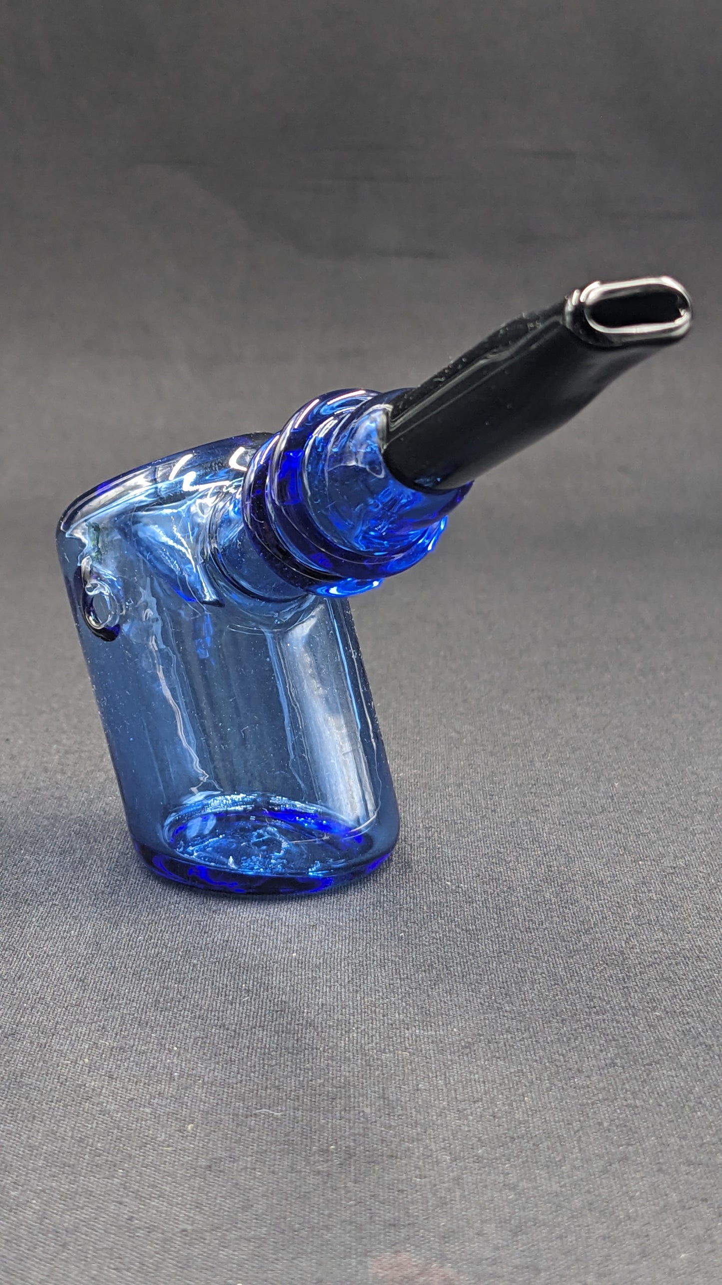 5.25" Glass Spoon Hammer Blue