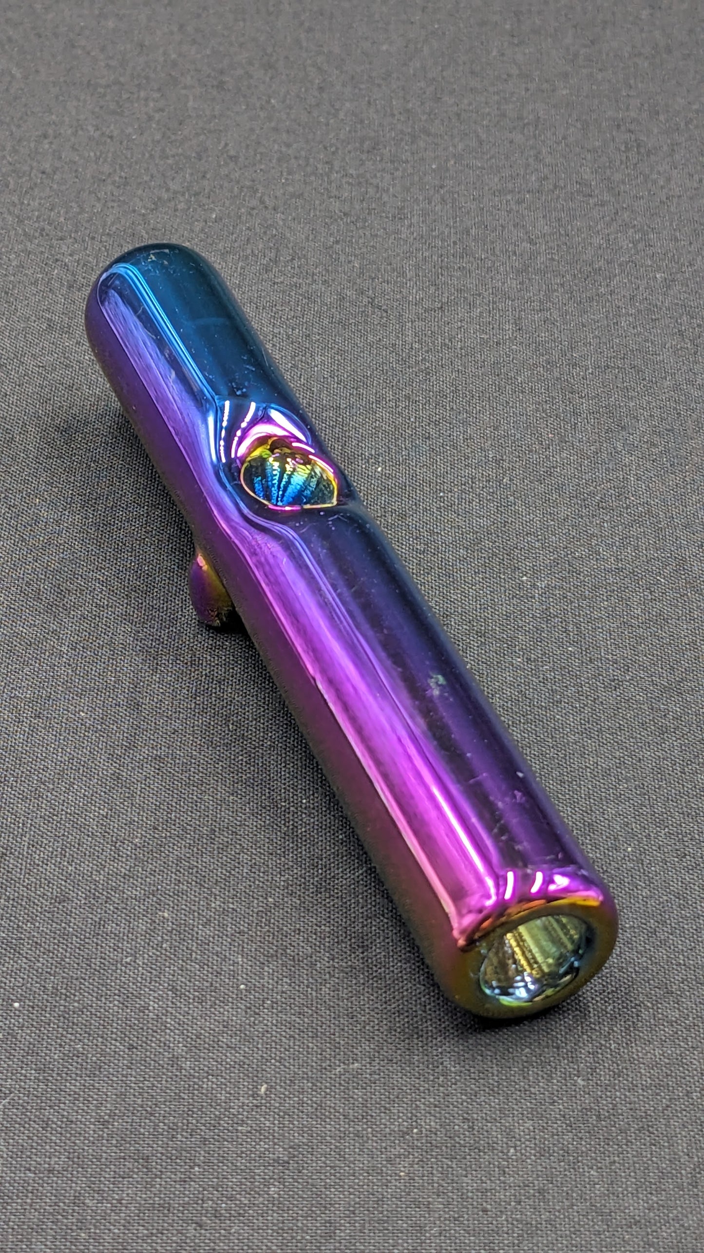 4.5" Glass Steam Roller Rainbow