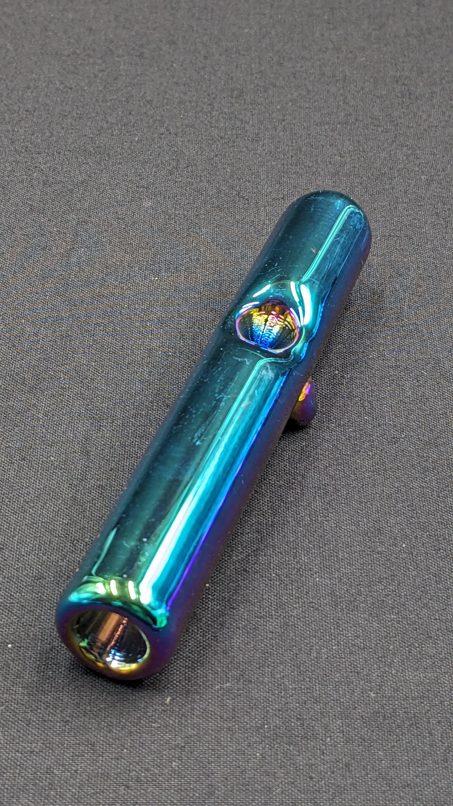 4.5" Glass Steam Roller Rainbow
