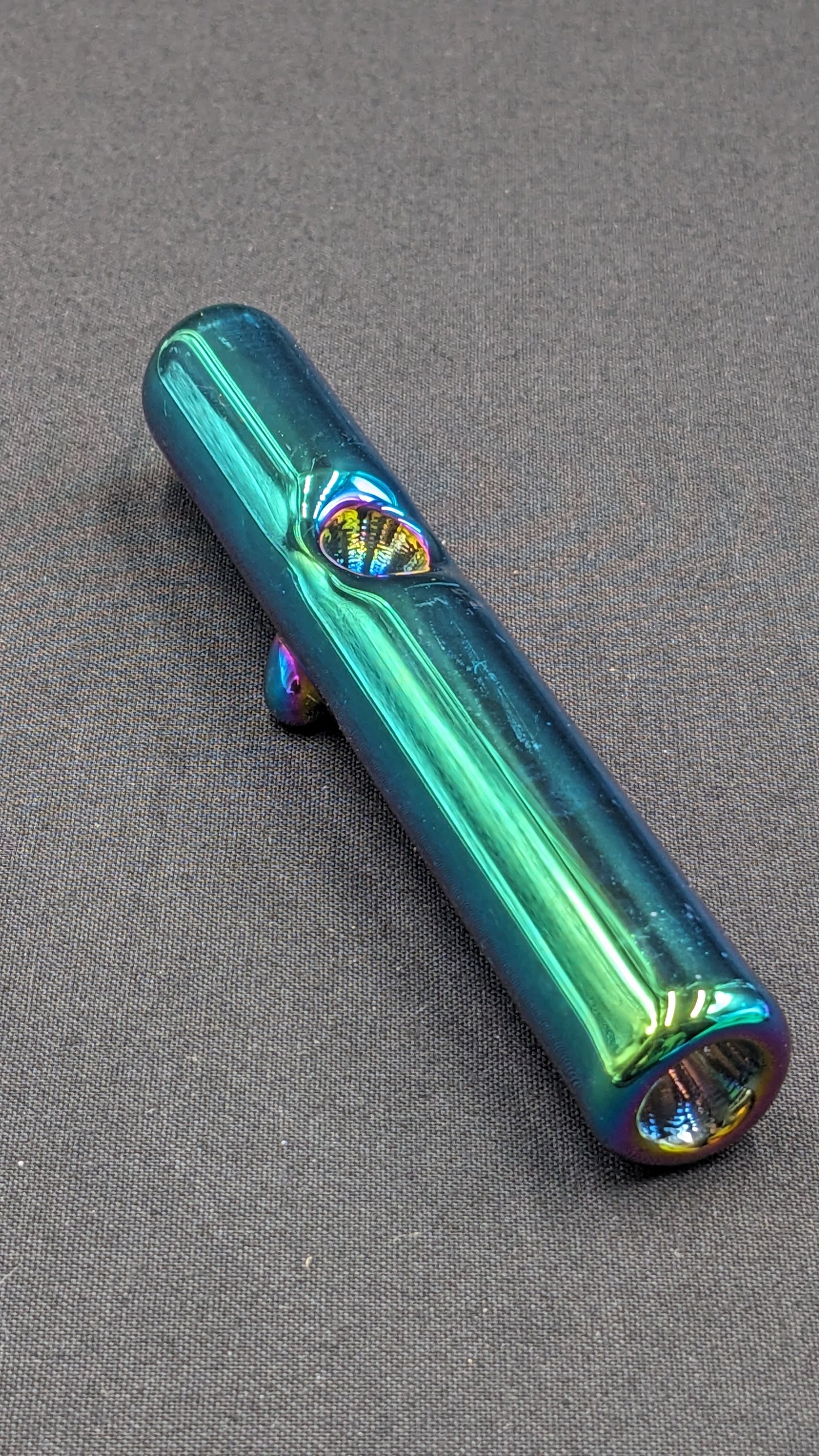 4.5" Glass Steam Roller Rainbow
