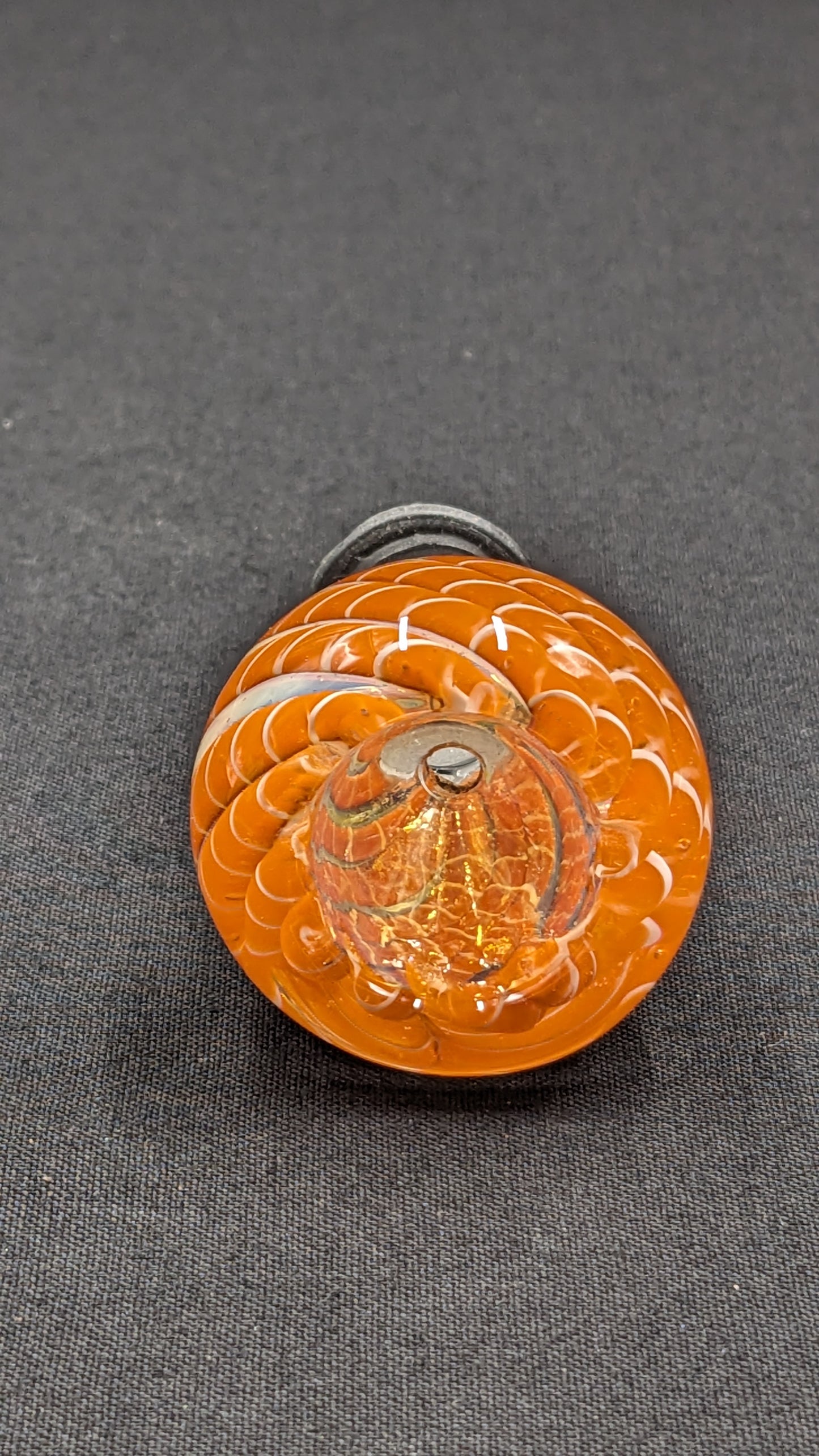 14mm Male Slide Bowl Glass for Water Pipes - BW03 Orange