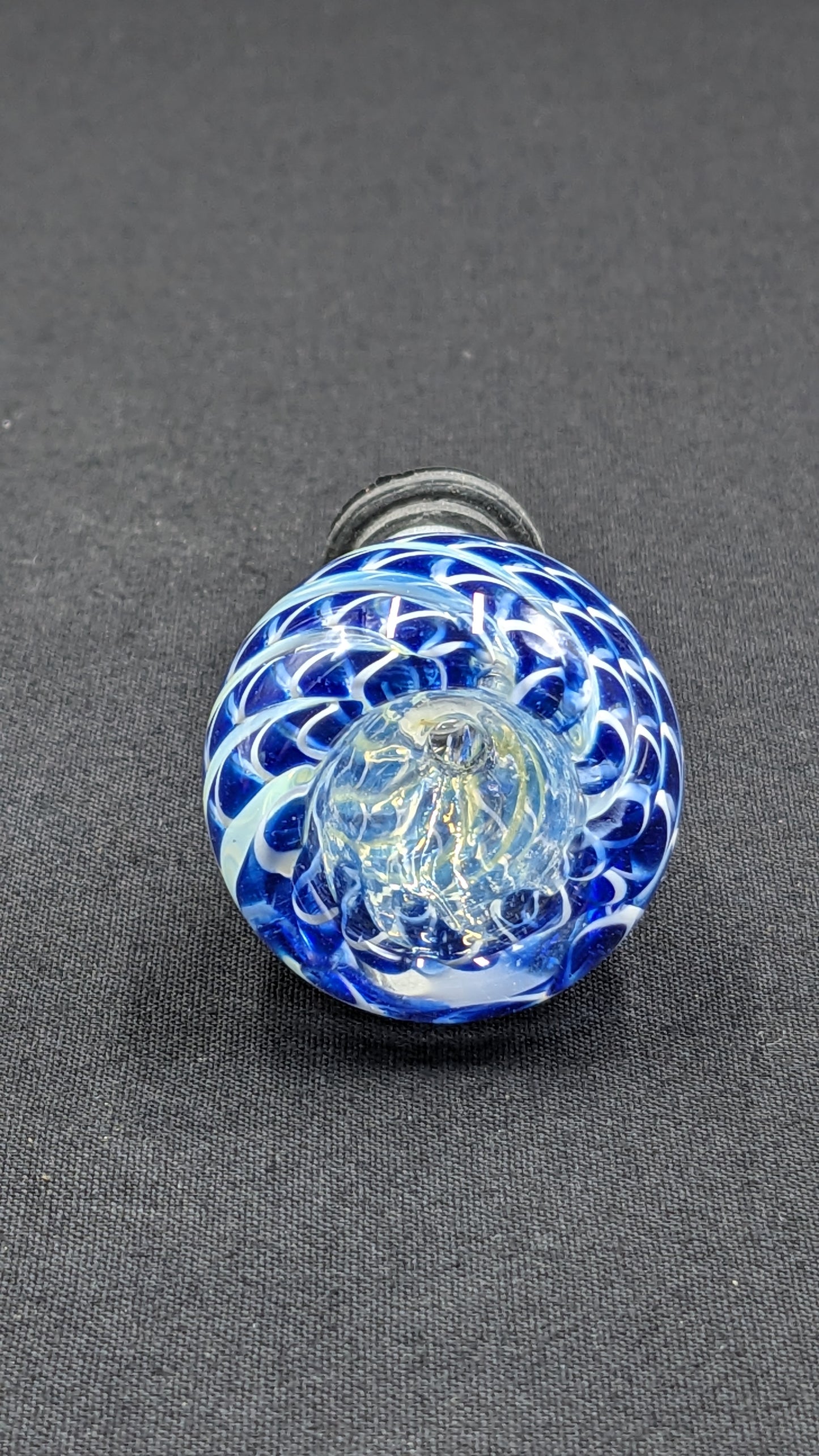 14mm Male Slide Bowl Glass for Water Pipes - BW03 Blue