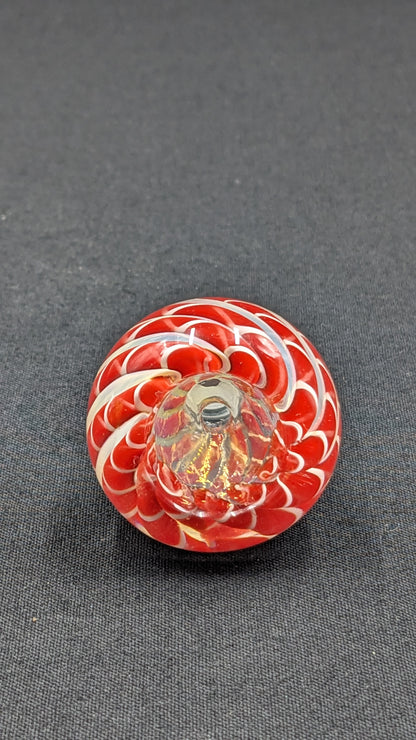 14mm Male Slide Bowl Glass for Water Pipes - BW03 Red