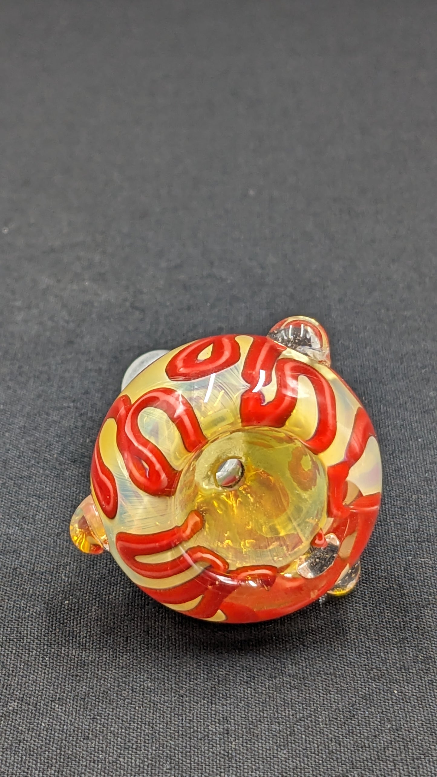 14mm Male Slide Bowl Glass for Water Pipes - BW01 Red