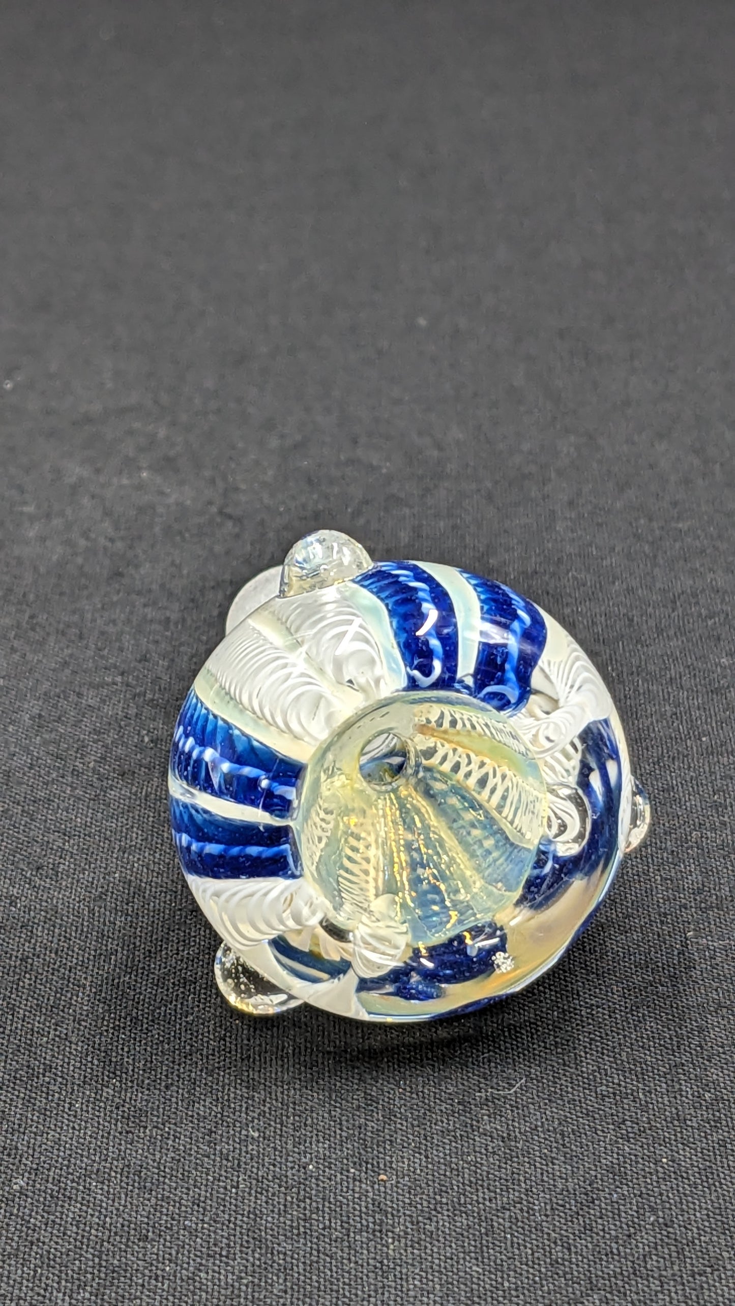 14mm Male Slide Bowl Glass for Water Pipes - BW02 Blue