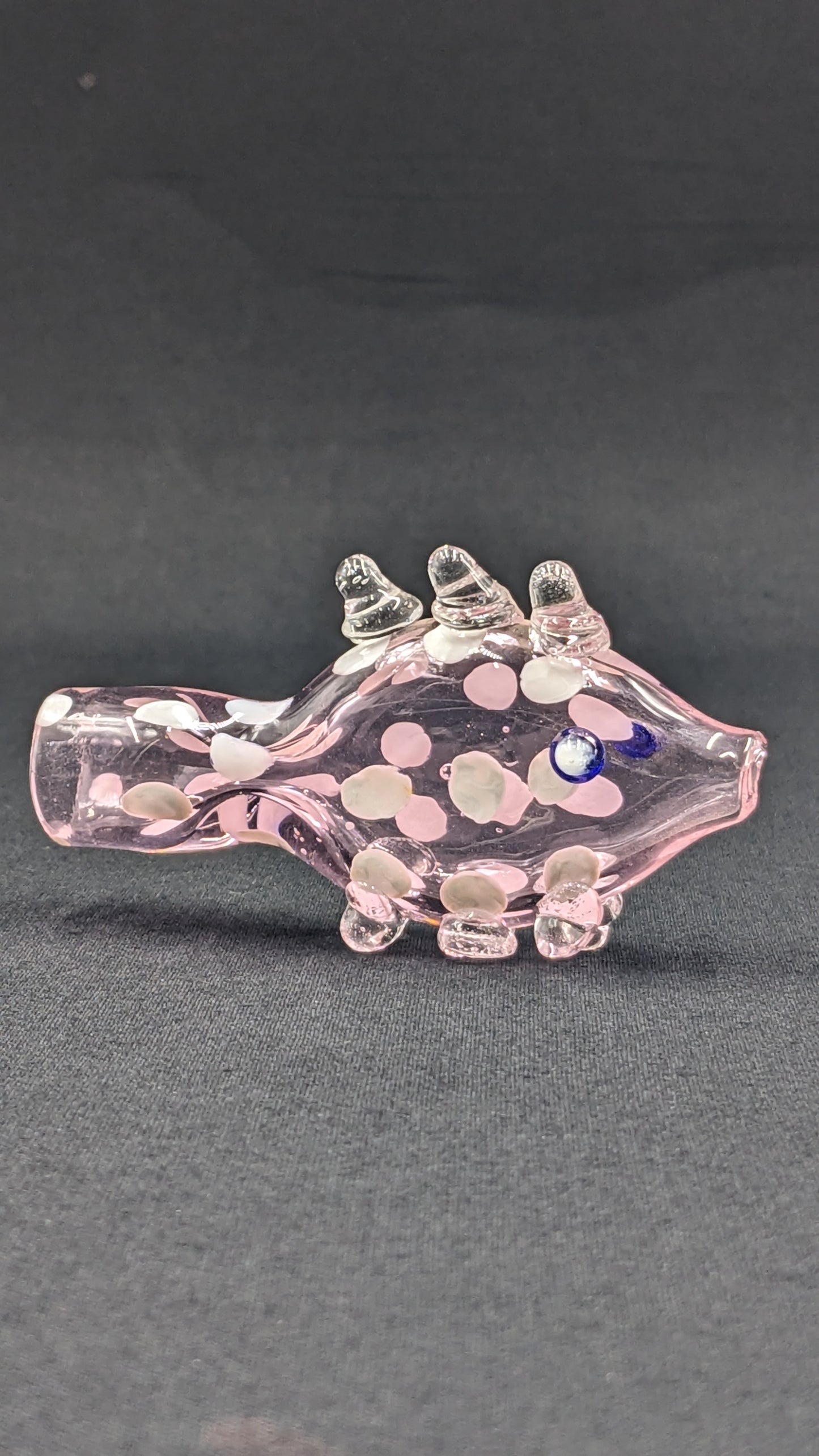 3" Glass One Hitter Fish CP