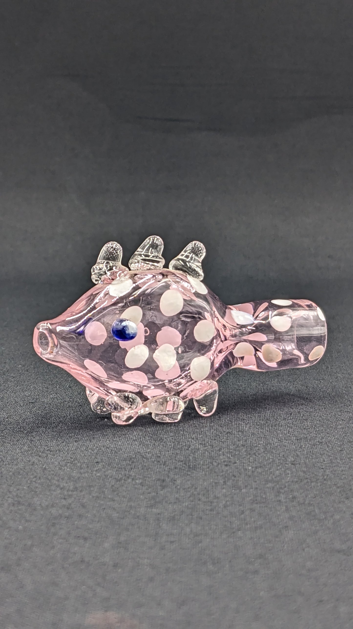 3" Glass One Hitter Fish CP
