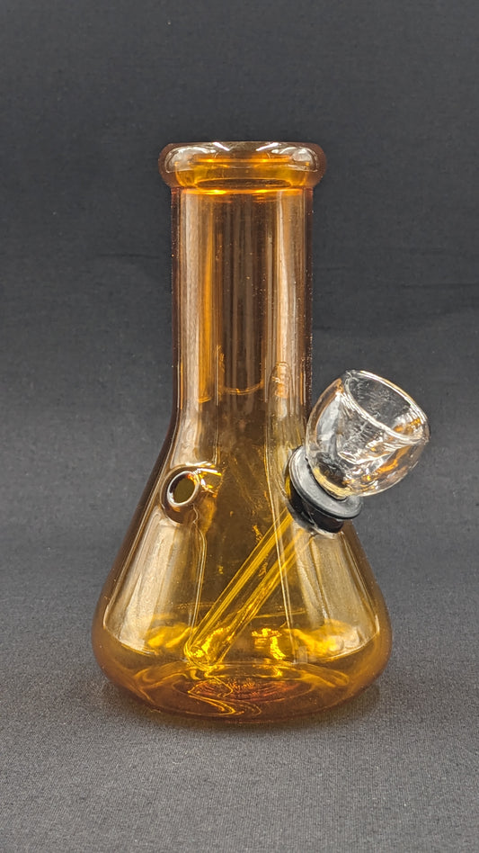 5" Glass Water Pipe Bong Beaker Honey