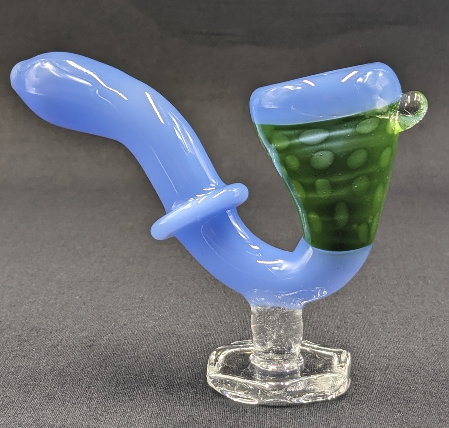 4.5" Glass Sherlock Pipe w/ Attached Stand LBG