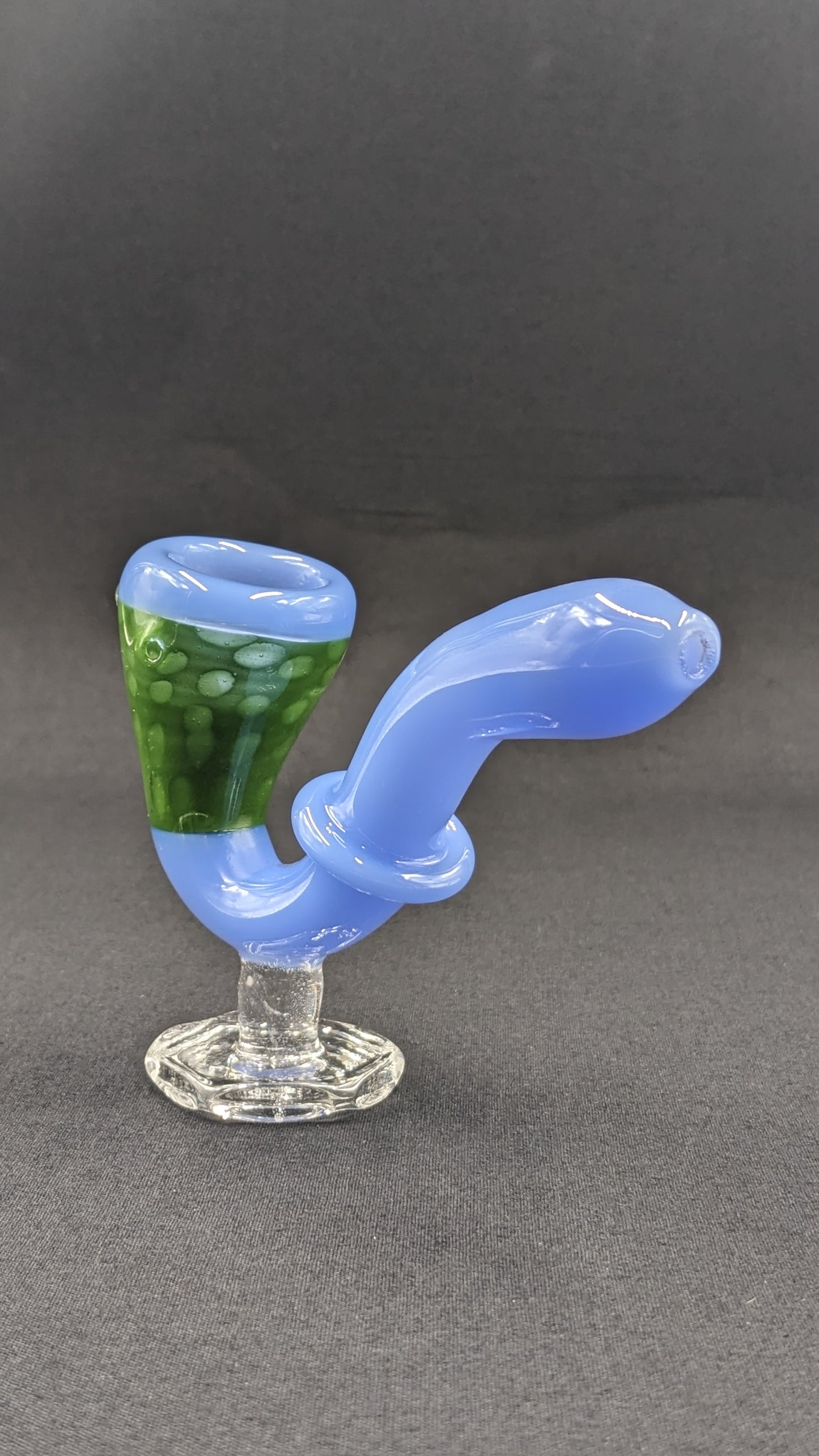 4.5" Glass Sherlock Pipe w/ Attached Stand LBG