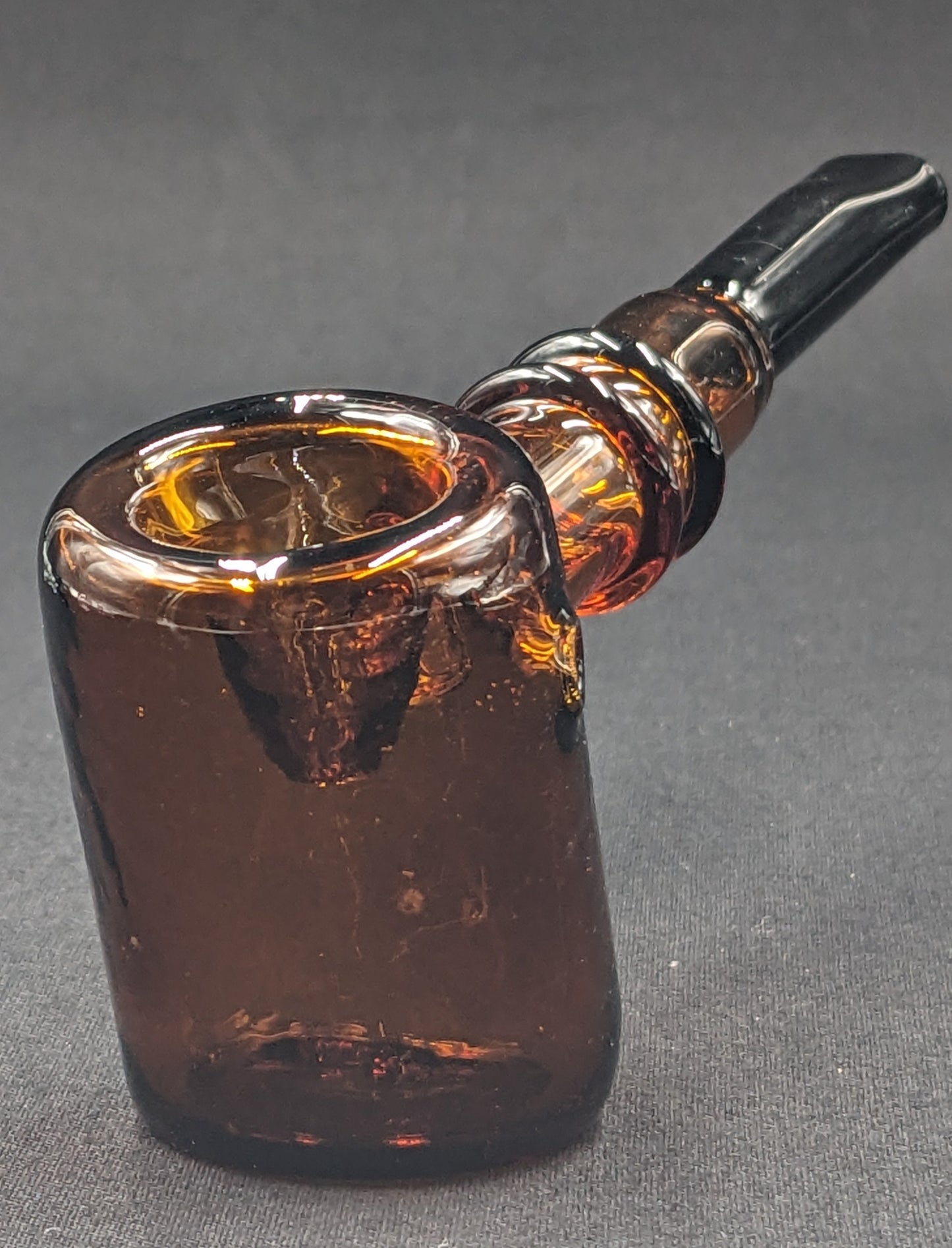 5.25" Glass Spoon Hammer Amber