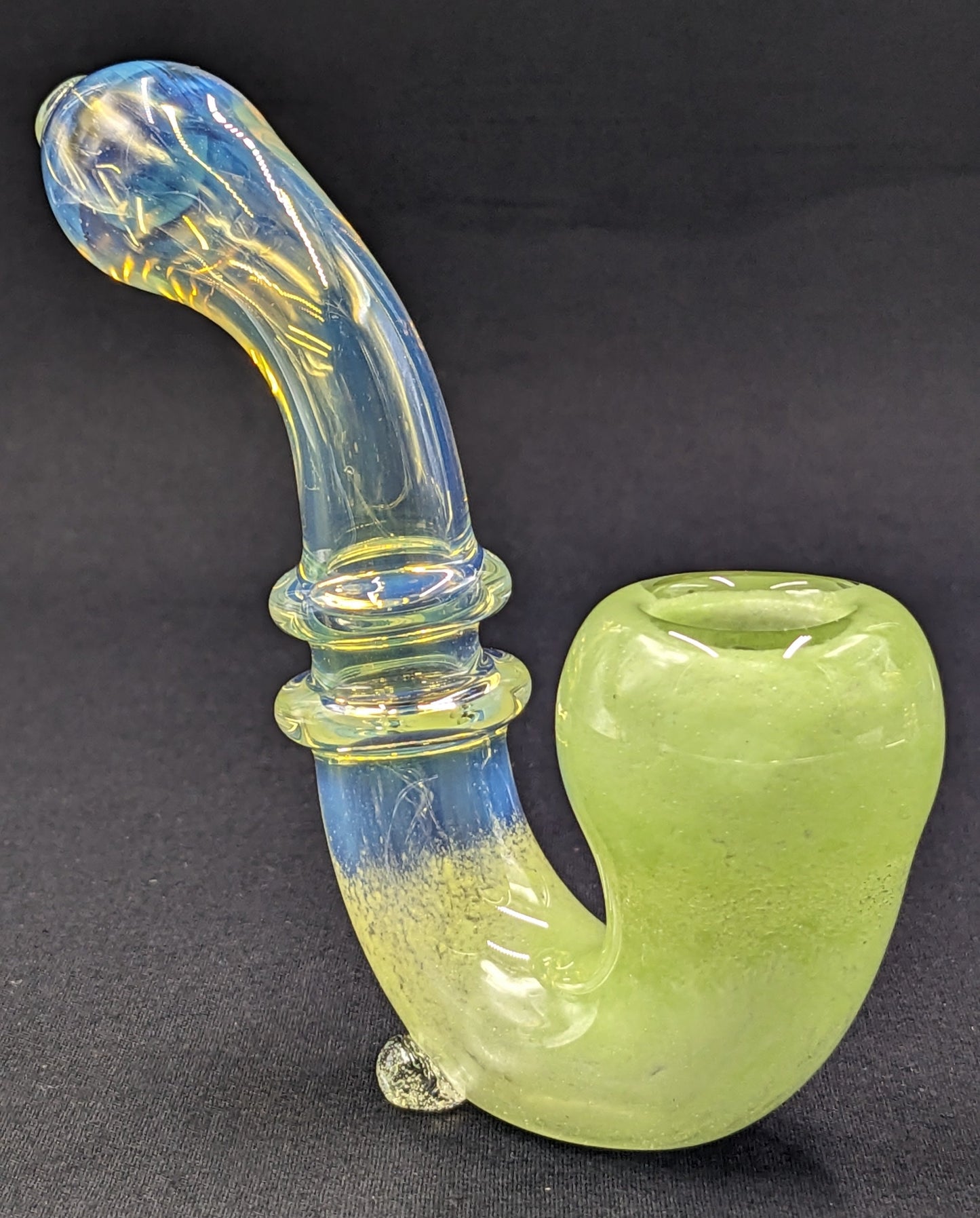 4" Glass Sherlock Pipe GR01