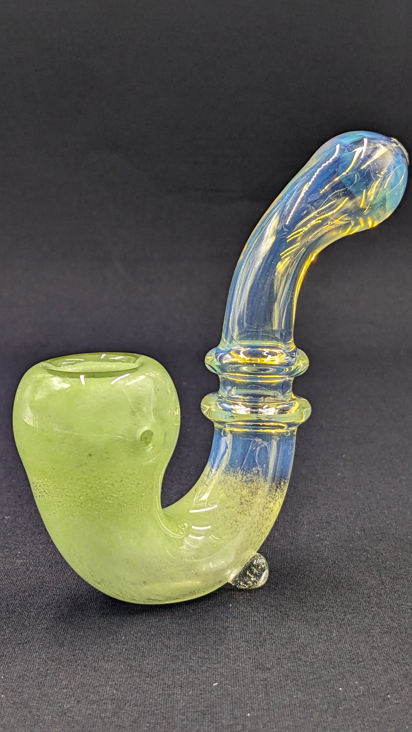 4" Glass Sherlock Pipe GR01